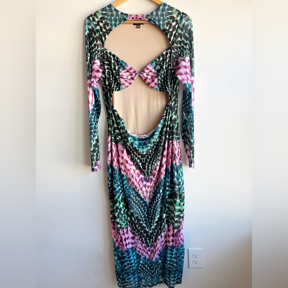 AFRM Abstract Print Dress